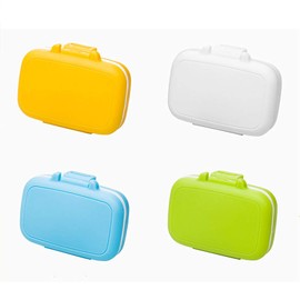 1 Piece Portable Mini Size Vitamin Organizer Box Fashion Pill Organizer Travel Pill Case Safe and Reliable Multilayer Design Lightweight