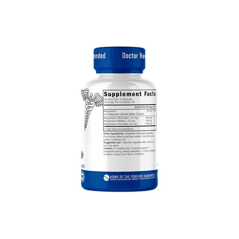 Natures Fusions- Nutri Triple Magnesio Complejo 440mg Glicinato de Magnesio,