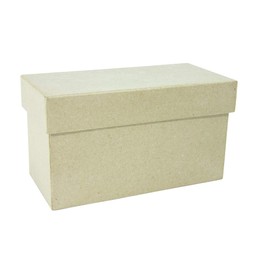 Décopatch - Ref BT015O - Tall Rectangular box - Papier Maché Object to Decorate - 10 x 18 x 9cm - Decorate with Décopatch Papers & PaperPatch Glue, Glitter, Paints, Brown