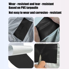 Tent Repair Tape for Awning Sail Gazebo Repair,Tenacious Waterproof Tape for RV Boat Covers 8cm x7.5m/3.15inx24.6ft (Black)