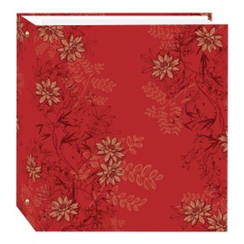 Pioneer Photo Albums TR-100D Red Foliage Magnetic 3-Ring Photo Album 100 Page, ys/m