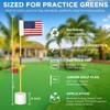 KINGTOP Miniature Golf Flagstick, Practice Putting Green Flags for Yard,