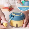 Cisixin Manual Garlic Press, Portable Garlic Crusher, Mini Onion Cutter