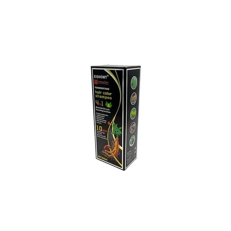 Kit De Shampoo Tinte Esencia De Hierbas Cubre Canas 4in1