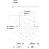 Holge 4-1/4 Inch Screw-in Round Shower Drain Cover Replacement Floor