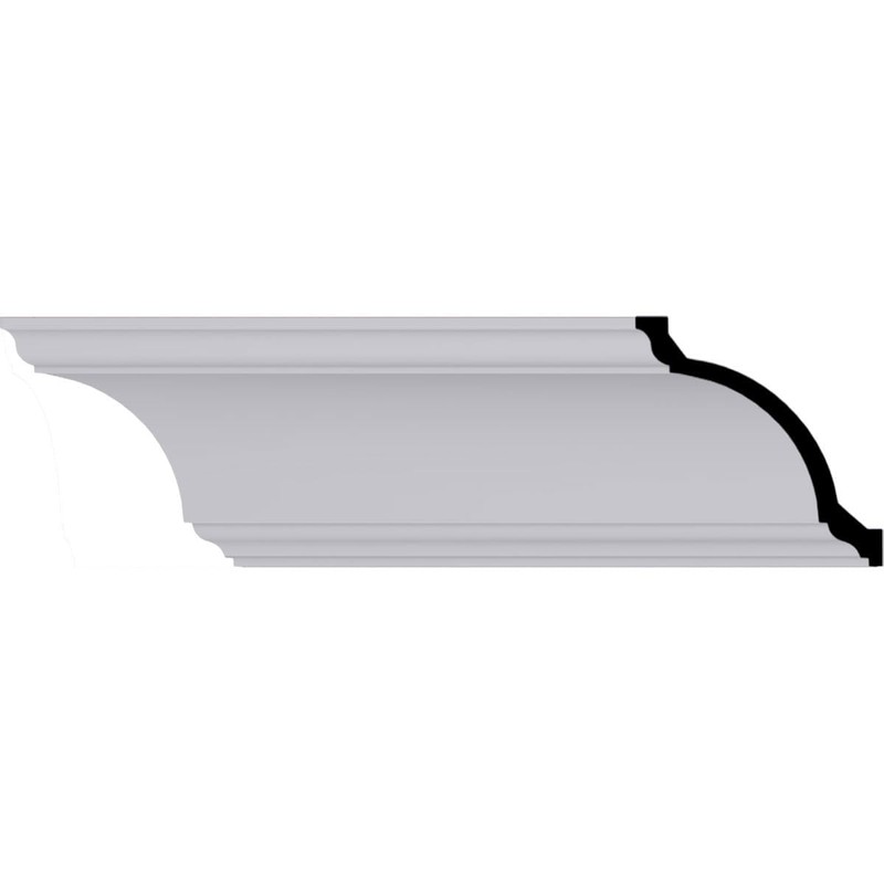 Endurathane Holmdel Crown Moulding, 6 1/2"H x 6 3/8"P x
