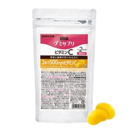 UHA味覚糖［公式］ 2粒に500mgのビタミンC配合 通販限定 グミサプリ ビタミンC 30日分 1袋あたり60粒 1日2粒 レモン味 1袋