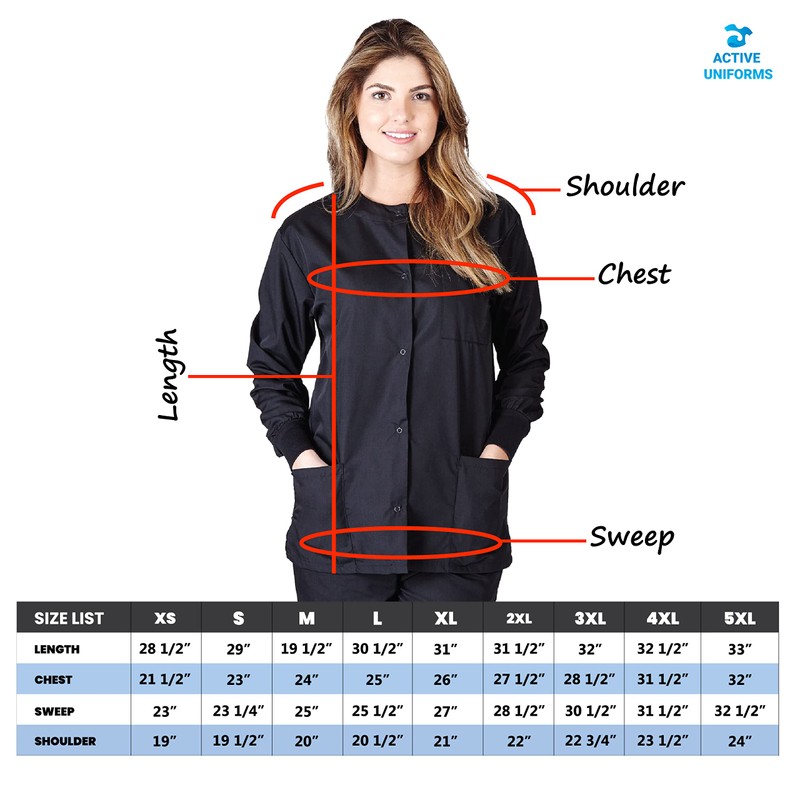 Chaqueta médica para mujer, Azul Oscuro (Dark Royal), XXXL