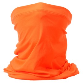 HARFINGTON Summer Cooling Neck Gaiter Sun Protection Face Mask Fishing Neck Gaiter Unisex Sunscreen Breathable Bandana for Outdoor Sports, Orange