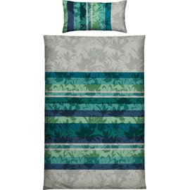 REDBEST Bettwäsche Single-Jersey Petrol Größe 1x 135x200 cm + 1x 80x40 cm