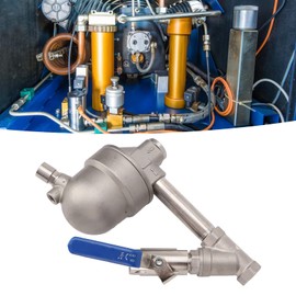 Air Compressor Gas Drain Valve Silent Explosion Proof Air Compressor Stainless Steel Automatic Drain Keep To Wastewater: (YA S6 with Filter)