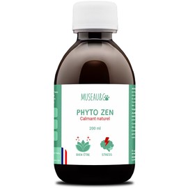 Museau & Co Phyto Zen - Calming for Dogs - 200 ml - Anti-Stress for Cats and Dogs - Anxiety - Anxiety - Aggressiveness - Valerian, Passionflower, Hops, Made in France