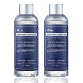 [Dear KLAIRS] 2 Pack Supple Preparation Unscented Toner 6.08 fl oz, Lightweight, Essential Oil-Free, Alcohol Free, Packaging Changed