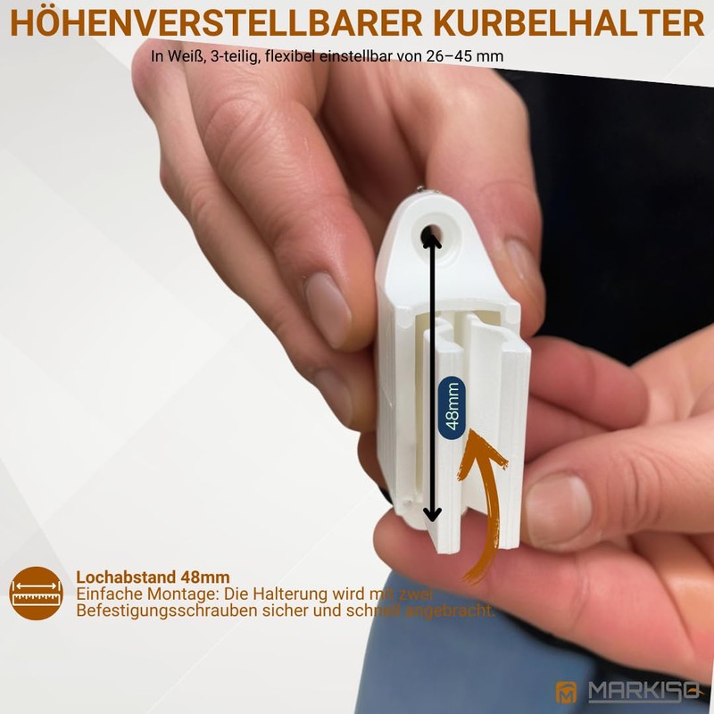 markiso® Crank Holder for Roller Shutter Crank [Made in Germany]