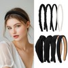 Brown Headbands for Women Girls Non Slip Floral Padded Hairbands