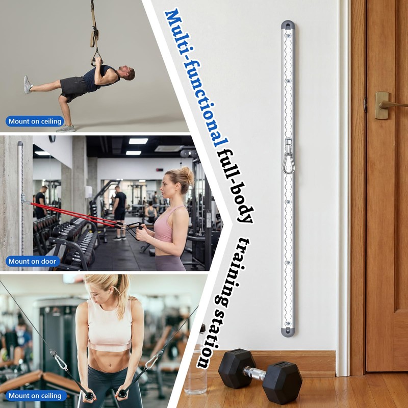 Zonon Adjustable Aluminum Wall Mount Fitness Anchor System 40 Inch