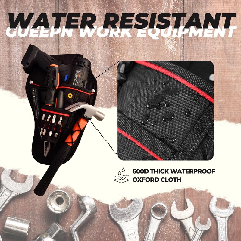 Tool Belt,9-Pockets Tool Belts for Men,Waterproof Oxford Cloth,Detachable & Adjustable