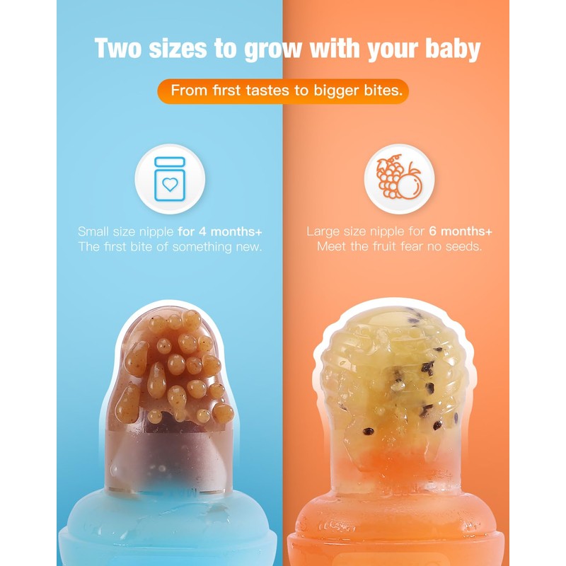 Omnilove Baby Fruit Feeder & Popsicle Molds Tray Combo, New