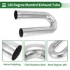 Motoforti 2.5" OD 180 Degree U-Bend Mandrel Exhaust Tube Car