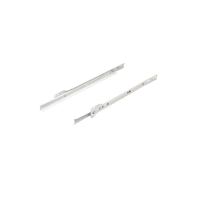 Hafele SG25 Slide Rail with Bottom and Roller System, White,