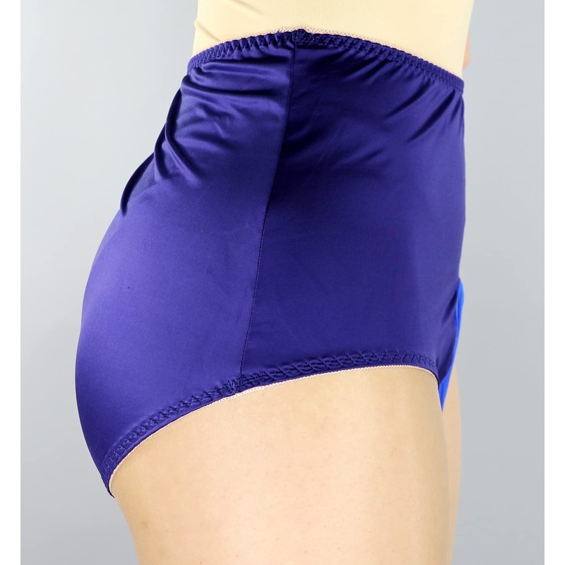 Mona's Choice Strethcy - Bragas de satén para hombre, Azul,