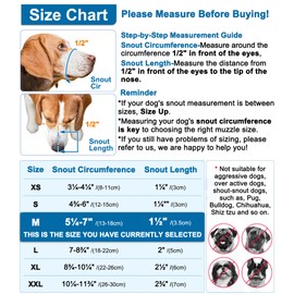 LUCKYPAW Dog Muzzle, Mesh Muzzle for Small Medium Large Dogs, Soft Dog Mouth Cover to Prevent Biting Chewing, Drinkable Breathable Adjustable Puppy Mouth Gaurd(M(Snout: 5¼"-7"), Black)