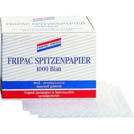 Fripac-Medis Tip Papers, White 7.5 x 5.5 cm- Pack of 1000 Sheets