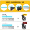 HOLKIE Office Chair Wheels Compatible with 1KEA 10x22mm Transparent ONLY