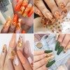 12 colour maple leaf glitter nails sequins – 3D autumn