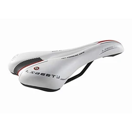 Made In Italy Montegrappa Original Saddle Hollow Ergonomic Mountain Bike Saddles Faux Leather Perfect For City Bike MTB Trekking Bike Mod Liberty 1400 (Color : White)