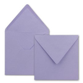 FarbenFroh® Series Square Envelopes Without Window, 15.5 x 15.5 mm Wet sealing for Wedding Cards, Invitations and More