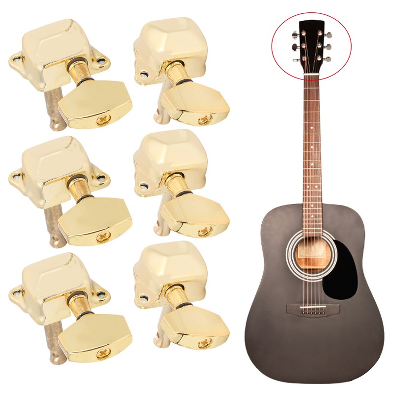 String Tuning Key for SemiClosed Guitar 3 Left 3 Right