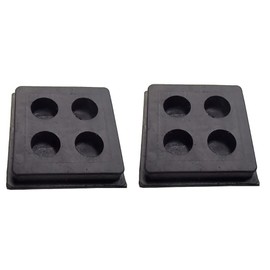 ACTIVLIFE for Set of 2 Heavy Duty Anti Vibration Isolation Rubber Pads 2" x 2" x 3/4"