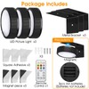 SIXDEFLY RGB Magnetic Suction Spotlight - Battery-Powered, Wireless, Remote Control