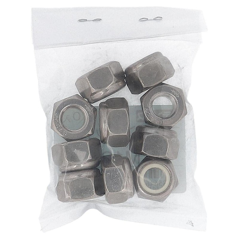 Osato 61606 Stainless Steel Nylon Nuts, For M10, Pack of