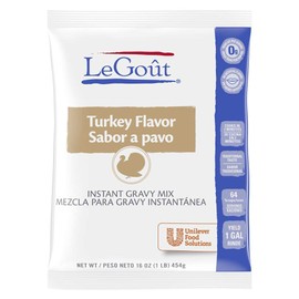 LeGout Turkey Instant Gravy Mix Easy Preparation, 0g Trans Fat, 1 lb, Pack of 8