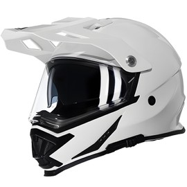TRIANGLE Dual Sport Motorcycle Helmet Dirt Bike Helmets ATV Full Face Helmet for Adults Men with Internal Sunshield DOT Approved