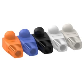 VCELINK RJ45 Boots Cover Soft Plastic Ethernet Network Plug Connector Cover Boots Cap 50PCS