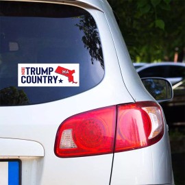 Tampa Printing 5 PACK 3.37"x 9" TRUMP COUNTRY MASSACHUSETTS Sticker Decal Gift MAGA BS0097
