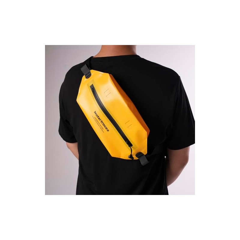 Riñonera impermeable, negro, amarillo, bandolera para kayak, rafting, natación, surf,