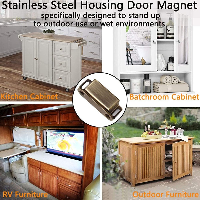 Kitchen Cabinet Magnets Closure CBRIVE 2 Pack Cabinet Magnetic Catch