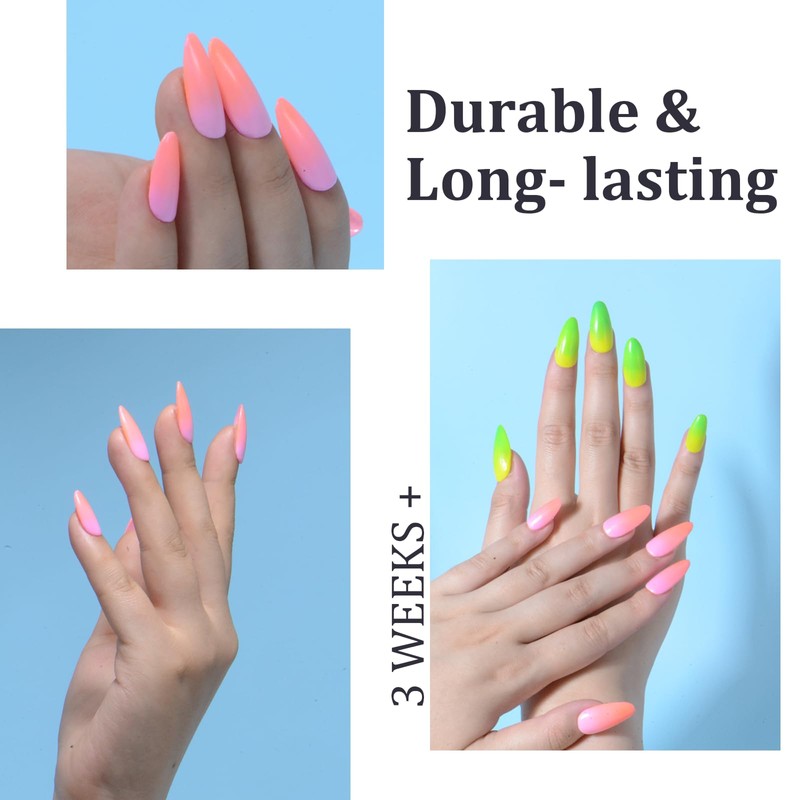 Eodci 12 Pieces Dipping Powder Nails Starter - 6 Colours