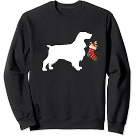keoStore Field Spaniel Christmas Stocking Stuffer Dog Sweatshirt ds601 Sweater Black