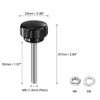 sourcing map 4 Sets Knurled Knobs Thumb Screws with Nuts