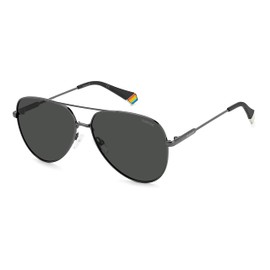 Polaroid Unisex Sunglasses, Kj1/M9 Dk Ruthenium