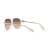 Coach HC7128 Sunglasses, Shiny Rose Gold/Brown Pink Gradient, 58 mm