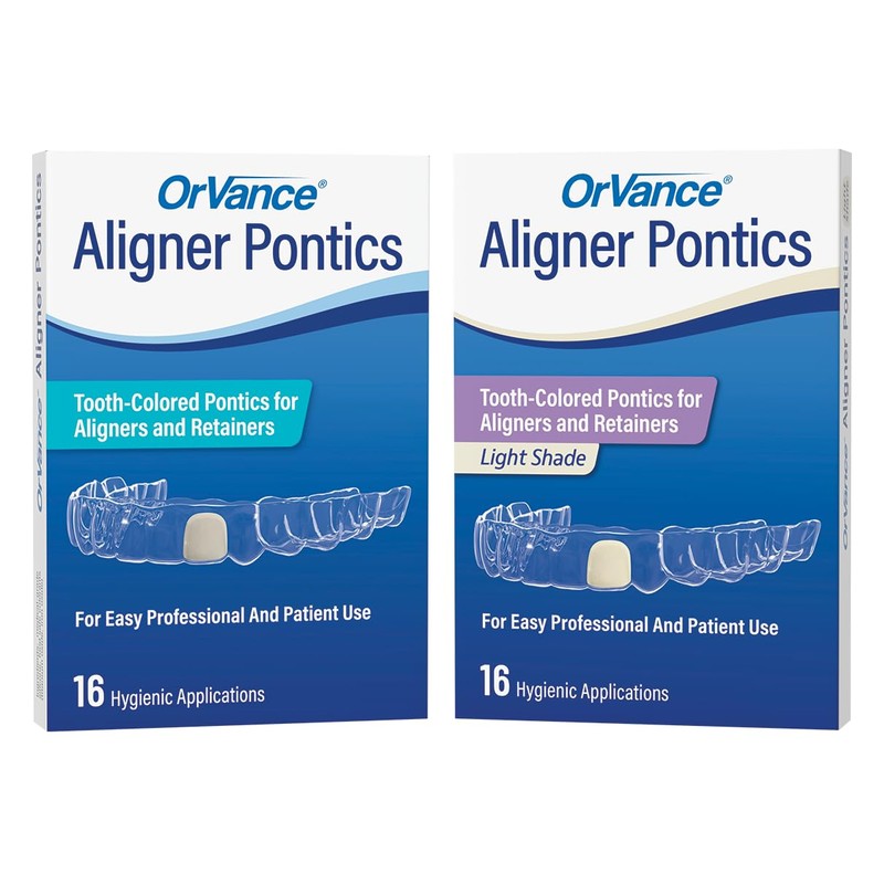 ORVANCE Aligner Pontics - Light Shade (16 Count) | Fills