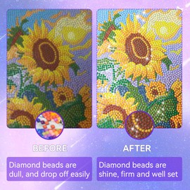 GRLELOU Diamond Painting Sealer 120ML, Diamond Glue with Brush, 4 OZ Diamond Painting Kits for Adult Diamond Painting Accessories, Clear Glue Gloss Shine Effect for Diamond Seal