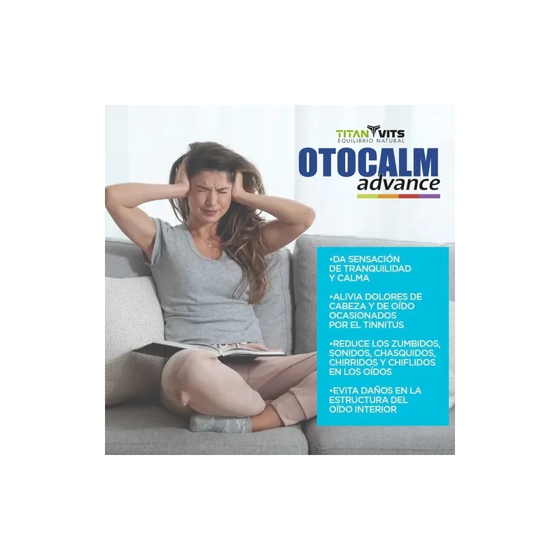 Otocalm 60 Caps | Suplemento Alivio Zumbidos En Oídos 1