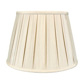 Royal Designs Empire English Pleat Basic Lamp Shade, Beige, 10 x 14.5 x 10